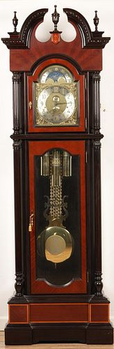 Steinway & Sons Hentschel Cherry Grandfather Clock