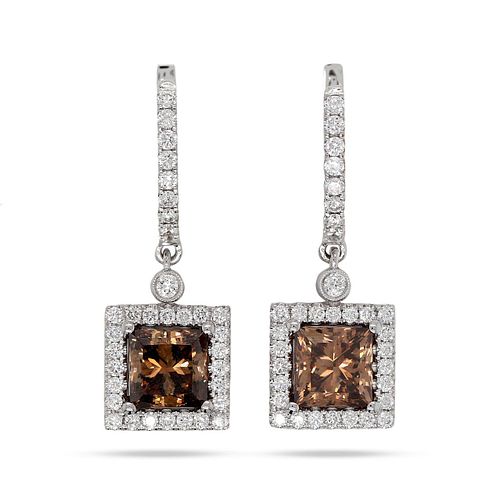 GIA Brown Diamond Earrings 4.23 cts.