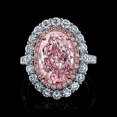 10.72 ct. GIA VVS1 Fancy Pink Diamond Ring