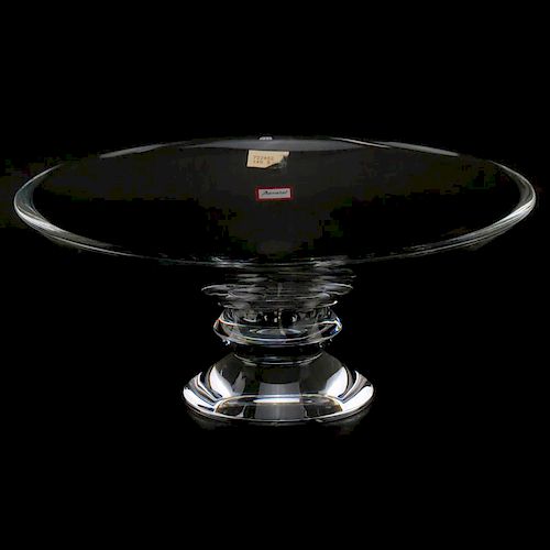 Baccarat "Vega" Crystal Pedestal Bowl in Original Box #722452