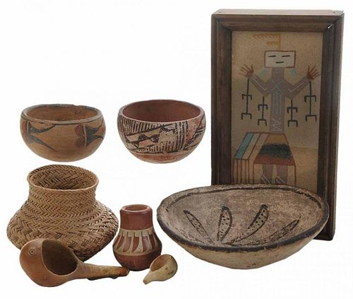Eight Native American Items