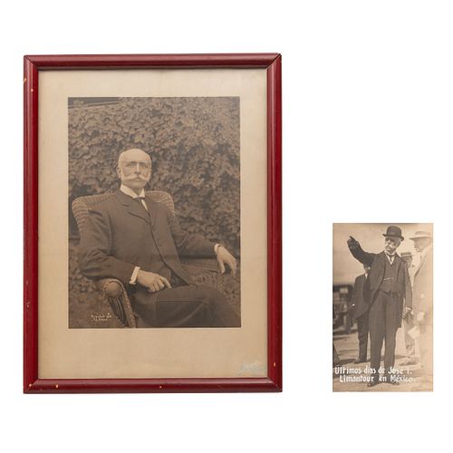 F. L. Clarke. Retratos de José Yves Limantour. México, 1908 / 1911. Fotografías, 18.5 x 11 cm. y 20 x 14.5 cm...