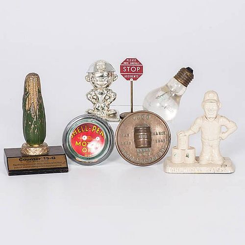 Oil and Chemical Advertising Paperweights 