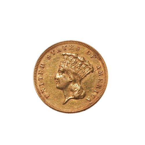 1874-P $3 Indian Princess
