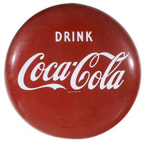 Good Vintage Enameled Metal Coca-Cola