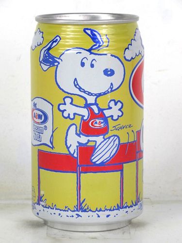 1994 A&W Root Beer "Snoopy Hurdling" Peanuts 12oz Can