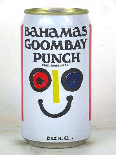 1980 Bahamas Goombay Punch 12oz Drawn Steel Can Nassau
