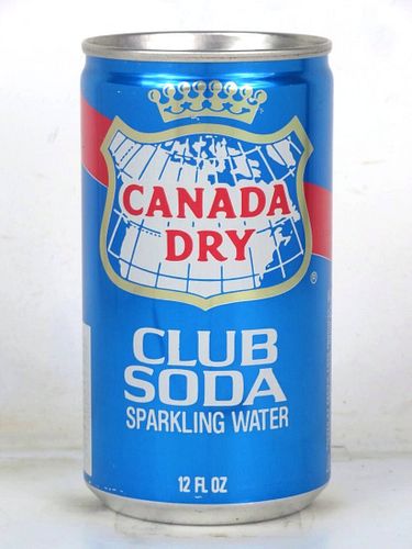 1977 Canada Dry Club Soda 12oz Can Seattle Washington