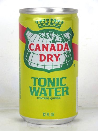 1980 Canada Dry Tonic Water 12oz Can Seattle Washington