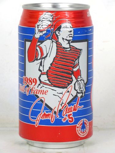 1989 Crush Cherry Cola JOHNNY BENCH Hall of Fame 12oz Can