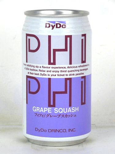 1988 DyDo Phi Phi Grape Squash Soda Taiwan