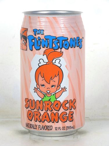 1994 Flintstones Sunrock Orange 12oz Can New Jersey