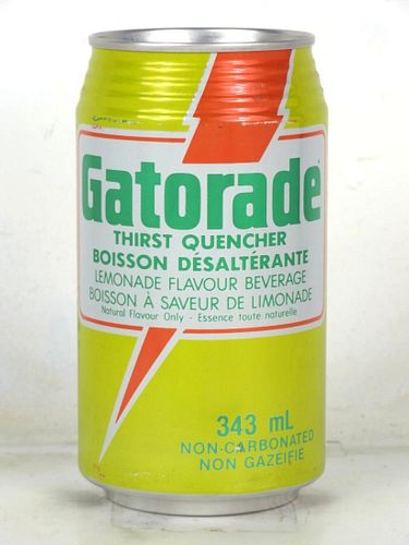 1990 Gatorade Lemonade 343mL Can Canada