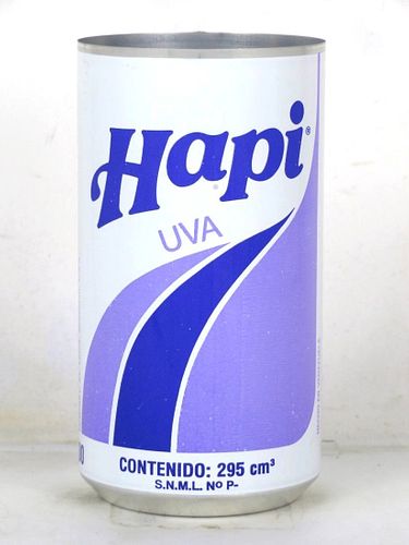 1977 Hapi Grape Soda 350mL Can 7up Trinidad West Indies
