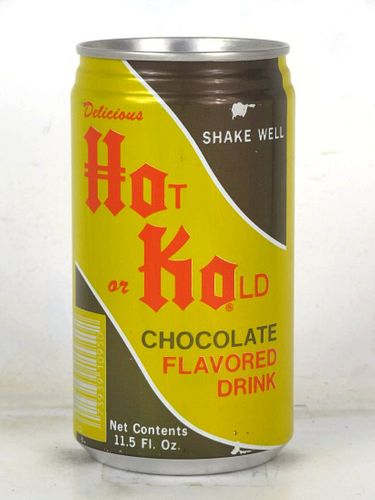 1983 Hot Kold Ho Ko Chocolate Drink 12oz Can Washington North Carolina