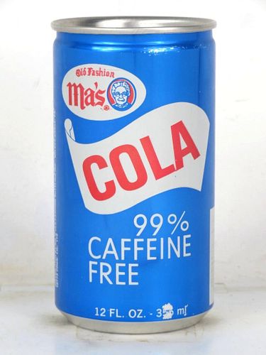 1979 Ma's Caffeine Free Cola 12oz Can Wilkes Barre Pennsylvania