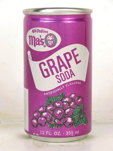 1979 Ma's Grape Soda 12oz Can Wilkes Barre Pennsylvania