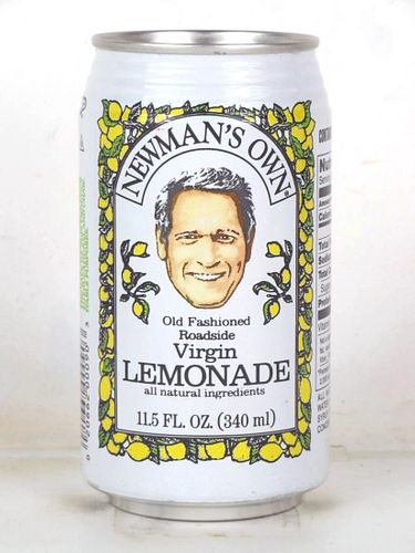 1996 Newman's Own Virgin Lemonade 12oz Can