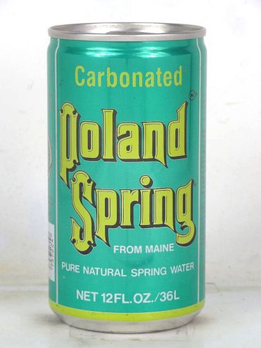 1980 Poland Spring Sparkling Water 12oz Can Portland Maine