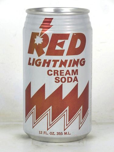 1989 Red Lightning Cream Soda 12oz Can Lexington Kentucky