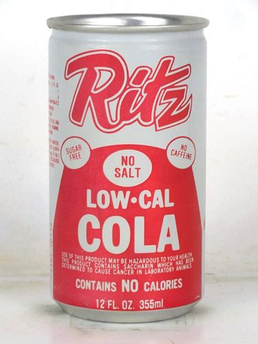 1978 Ritz Diet Cola 12oz Can Miami FLorida