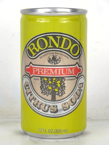 1983 Rondo Citrus Soda 12oz Can Lenexa Kansas
