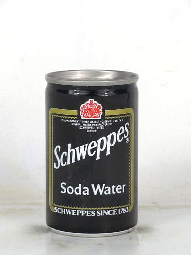 1979 Schweppe's Soda Water 150mL Can St. Albans England
