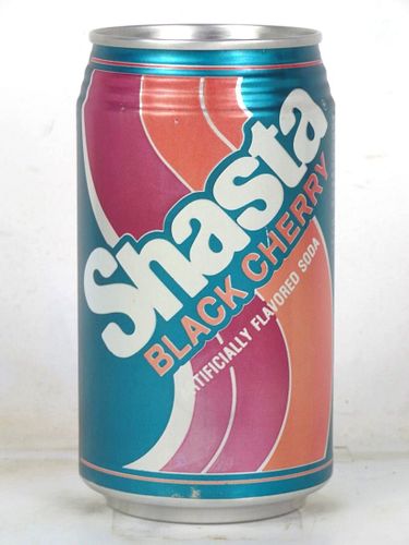 1985 Shasta Black Cherry Soda 12oz Can