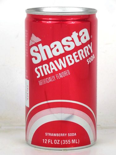 1977 Shasta Strawberry Soda 12oz Can for Connecticut