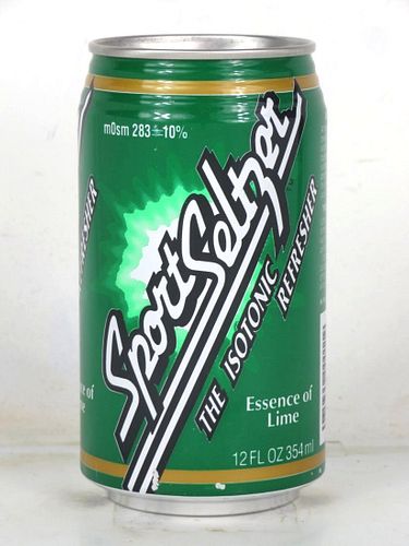 1992 Sport Seltzer Lime Soda 12oz Can Lodi California