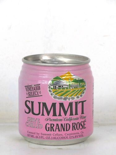 1980 Summit Grand Rose Wine 6.3oz Can Geyser Peak California
