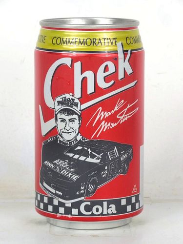 1989 V6 Check Cola Mark Martin NASCAR 12oz Test Can