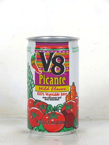 1990 V8 Picante Vegetable Juice 5.5oz Can