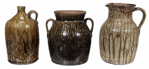 Three Pieces of Georgia Pottery