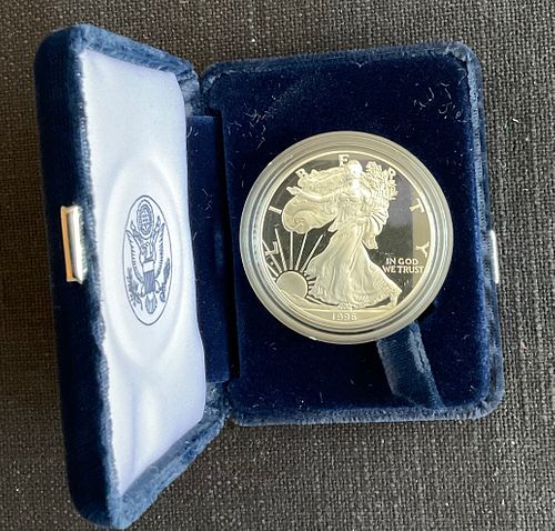 1996 P American Eagle One Troy Ounce Proof Silver Bullion Coin