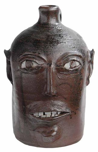 Southern Stoneware Face Jug