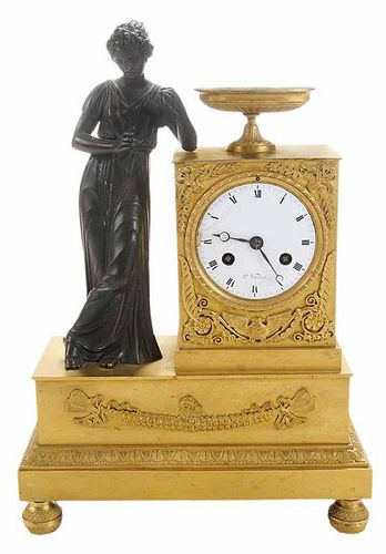 Louis XV Gilt Bronze Mantel Clock