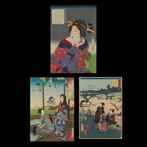 Group of 3 Japanese Woodblock Prints