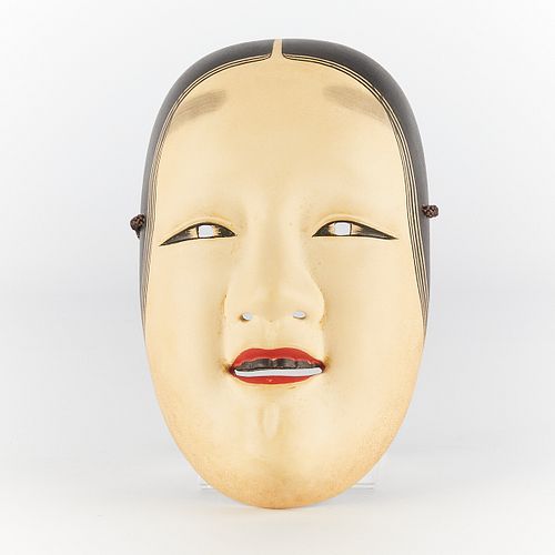 Japanese Carved Ko-omote Noh Mask