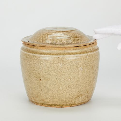 11th-13th c. Vietnam Ly Stoneware Barrel Jar