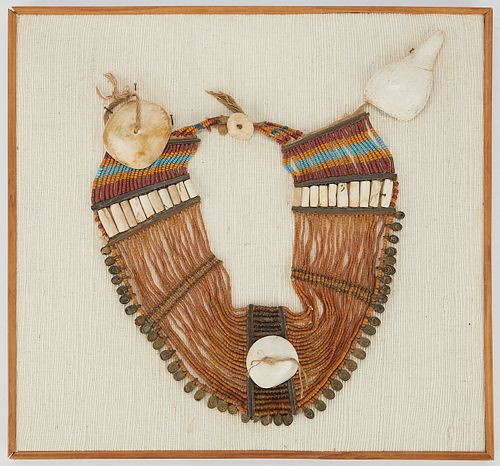 Vintage Konyak Naga Bead & Shell Necklace