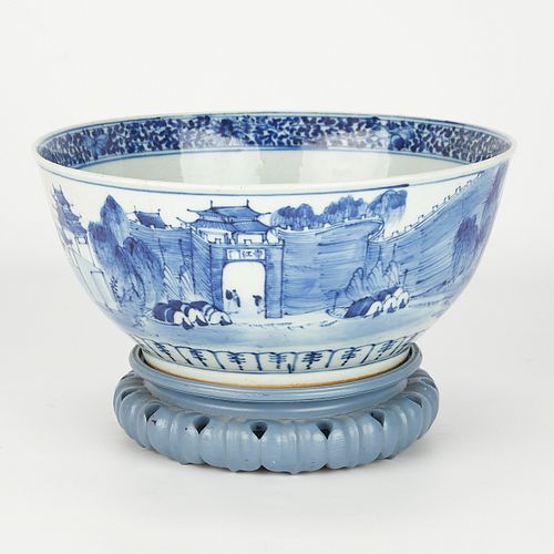 19th/20th c. Chinese Porcelain Punch Bowl