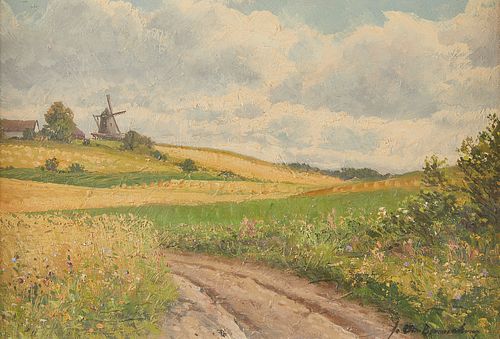 Jens Christian Bennedsen Danish Landscape Painting