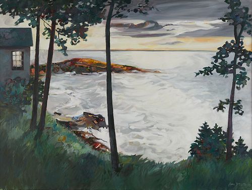 Anne Decoster Lake Superior Grand Marais Painting