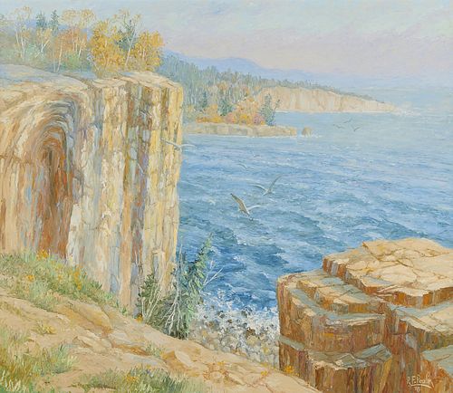 R.F. Poulin "The Palisades" Minnesota Painting