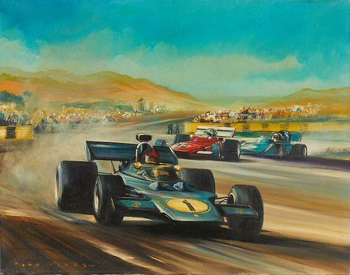 Dion Pears Formula One Race Painting