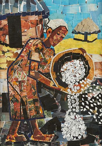 Rosemary Karuga Collage of Figure