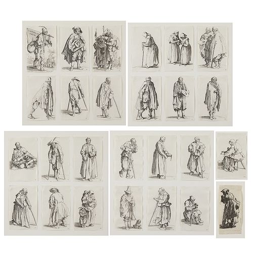 26 Etchings Jacques Callot "The Beggers" Suite
