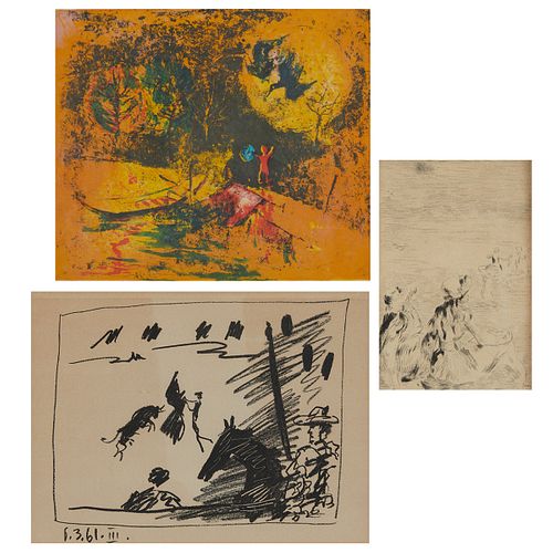 Group of 3 Prints - Renoir, Picasso, & Lebadang