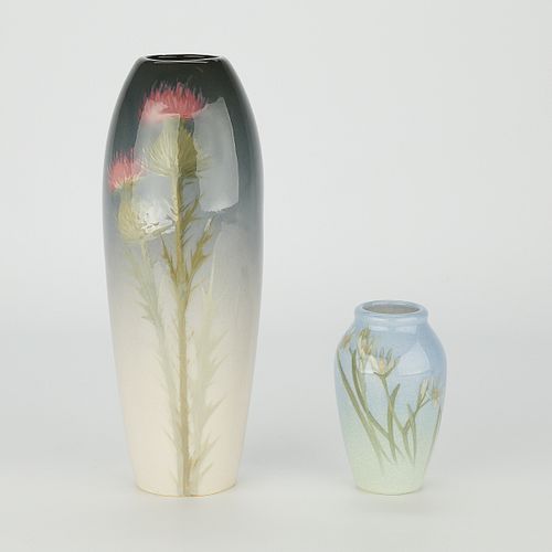 2 Ceramic Vases - Weller and Rookwood